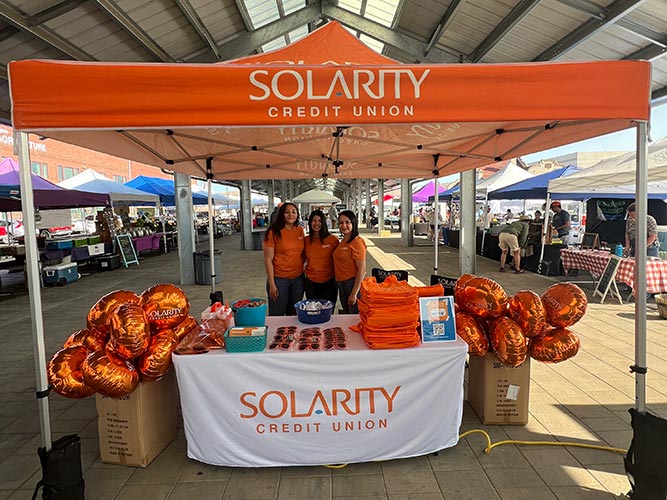 Solarity team at 2025 Yakima Farmers Market