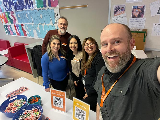 Solarity team visiting local high schools