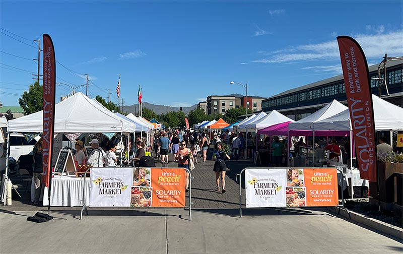 Wenatchee Farmers Market sponsored by Solarity Credit Union