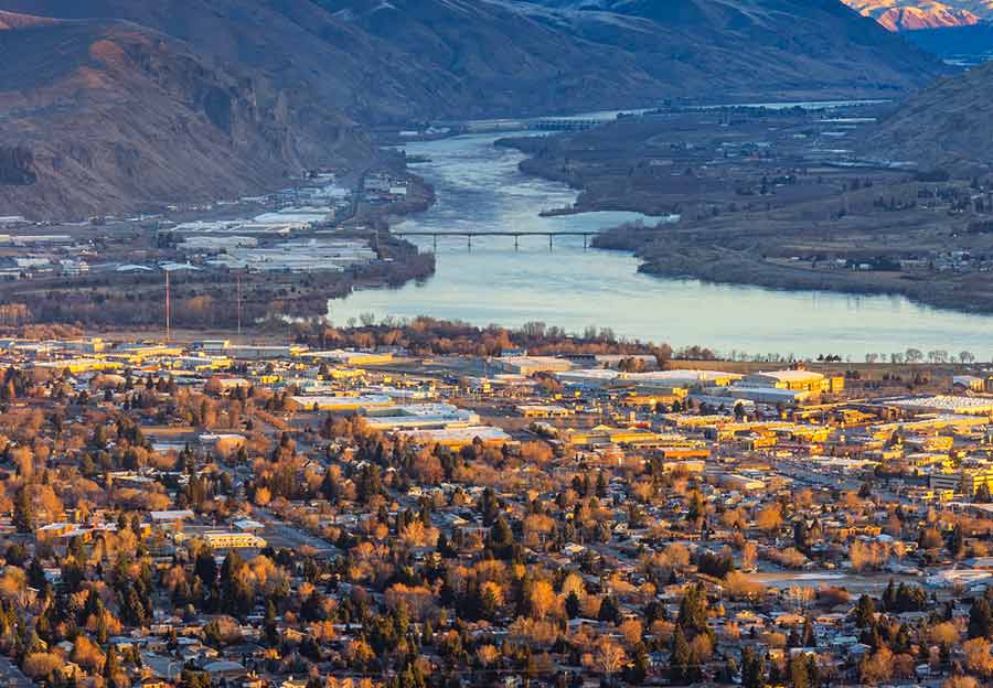 Downtown Wenatchee, Washington